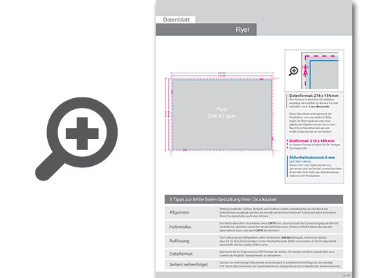 Product Bild flyer_din_a5_quer_(21_0_cm_x_14_8_cm)__einseitig_bedruckt_inkl__schutzlack_mit_antimikrobieller_wirkung