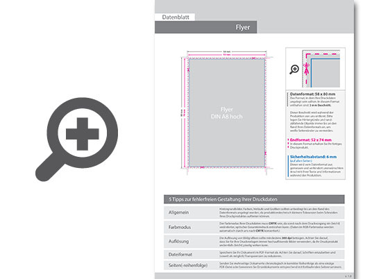 Product Bild flyer_din_a8_(5_2_cm_x_7_4_cm)__einseitig_bedruckt_inkl__schutzlack_mit_antimikrobieller_wirkung