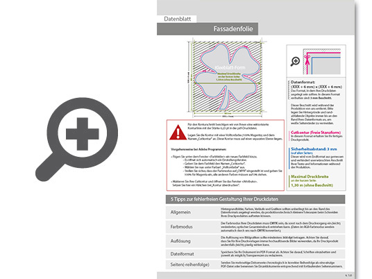 Product Bild hochwertige_fassadenfolie_in_kleeblatt-form_konturgeschnitten___einseitig_4_0-farbig_bedruckt